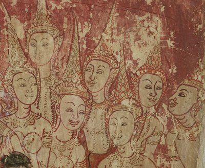 Fresco (detail), Wat Compuwek, Nonthaburi, Thailand by Unknown